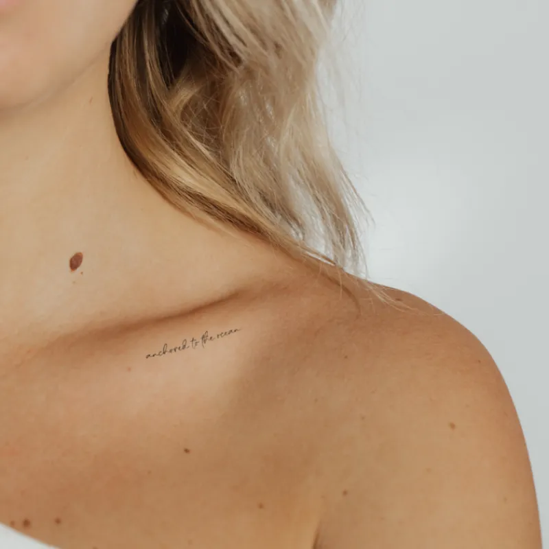 Tatouages Medium | Tatouages Medium^PAUL HEWITT anchored to the ocean Tattoo