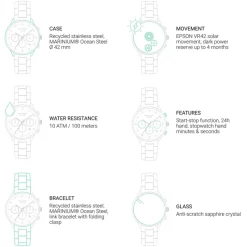 Montres À Graver | Montres Solaires^PAUL HEWITT Chrono Montre