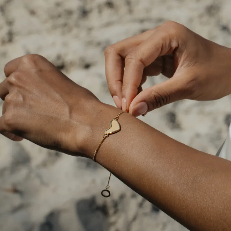 Bracelets Avec Gravure | Bijoux Avec Gravure^PAUL HEWITT Engravable Heart Bracelet