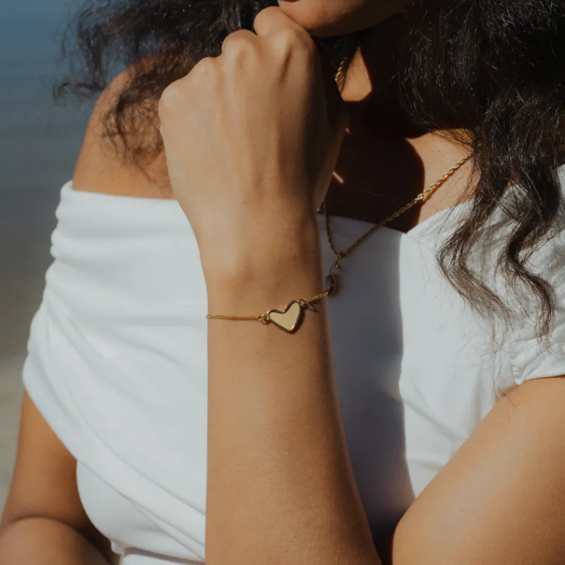Bracelets Avec Gravure | Bijoux Avec Gravure^PAUL HEWITT Engravable Heart Bracelet