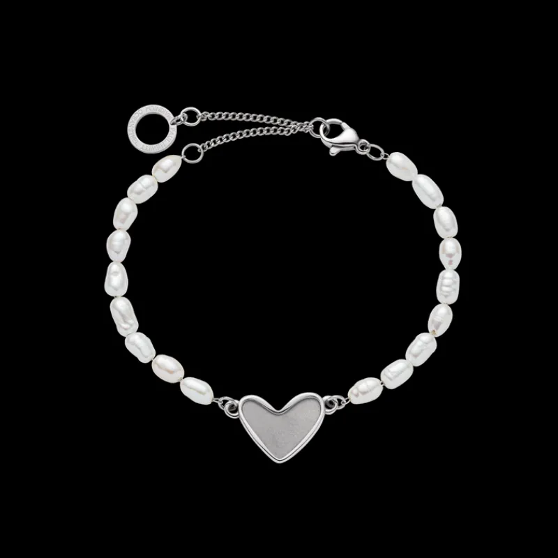 Bracelets Avec Gravure | Bracelets En Perles^PAUL HEWITT Engravable Heart Pearl Bracelet