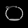 Bracelets Avec Gravure | Bracelets En Perles^PAUL HEWITT Engravable Plate Pearl Bracelet
