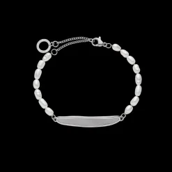 Bracelets Avec Gravure | Bracelets En Perles^PAUL HEWITT Engravable Plate Pearl Bracelet