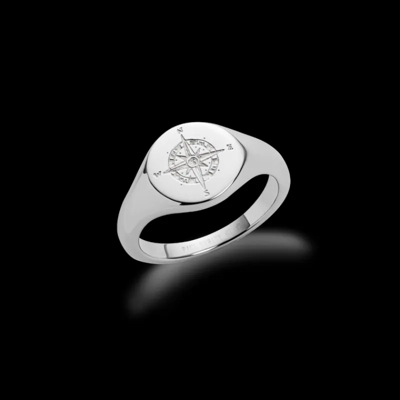 Anneaux^PAUL HEWITT Men's Signet Windrose Bague