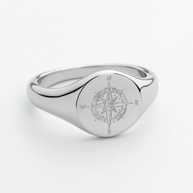 Anneaux^PAUL HEWITT Men's Signet Windrose Bague