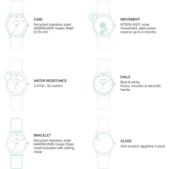 Montres À Graver | Montres Solaires^PAUL HEWITT Sailor 39 mm Montre
