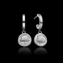 Boucles D'oreilles^PAUL HEWITT Scallop Coin Boucle d'oreille