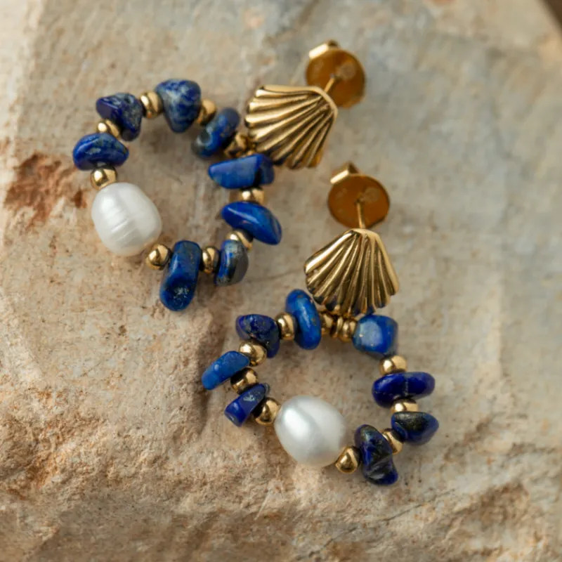 Boucles D'oreilles^PAUL HEWITT Scallop Stone Boucle d'oreille