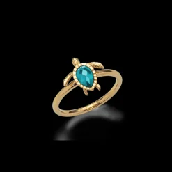 Anneaux^PAUL HEWITT Turtle Aquamarine Bague