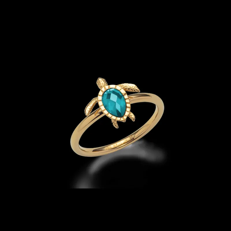 Anneaux^PAUL HEWITT Turtle Aquamarine Bague