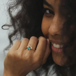 Anneaux^PAUL HEWITT Turtle Aquamarine Bague