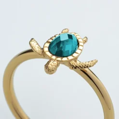 Anneaux^PAUL HEWITT Turtle Aquamarine Bague