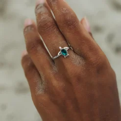 Anneaux^PAUL HEWITT Turtle Aquamarine Bague