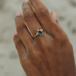 Anneaux^PAUL HEWITT Turtle Aquamarine Bague