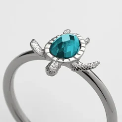 Anneaux^PAUL HEWITT Turtle Aquamarine Bague