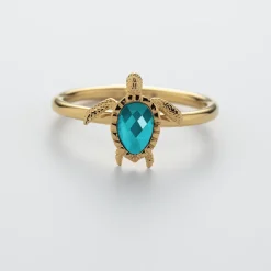 Anneaux^PAUL HEWITT Turtle Aquamarine Bague