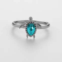 Anneaux^PAUL HEWITT Turtle Aquamarine Bague