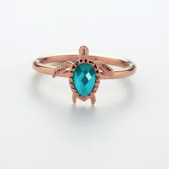 Anneaux^PAUL HEWITT Turtle Aquamarine Bague