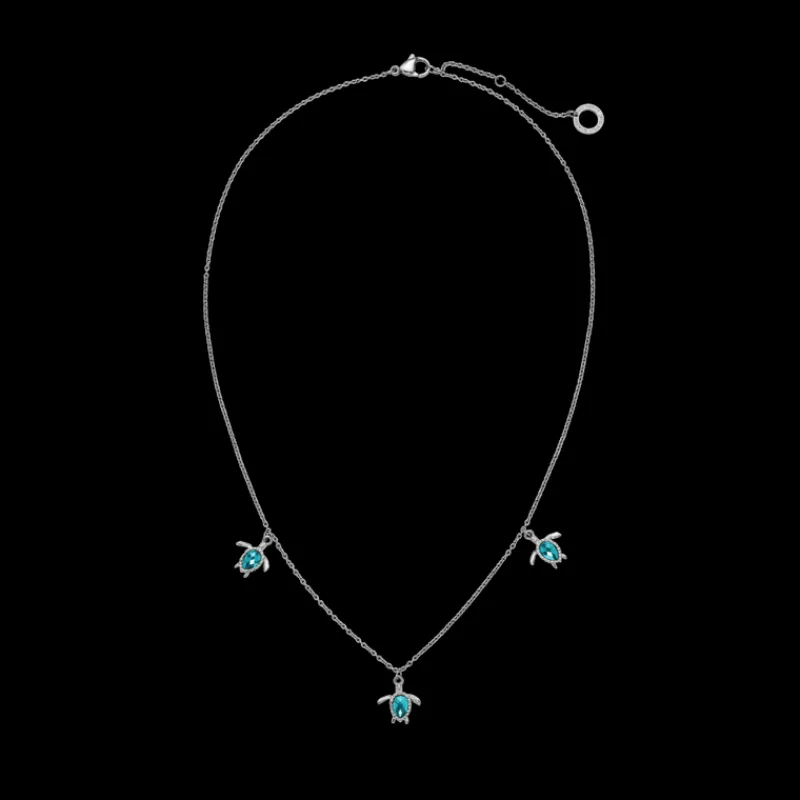Colliers^PAUL HEWITT Turtle Aquamarine Collier