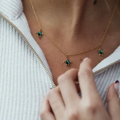 Colliers^PAUL HEWITT Turtle Aquamarine Collier