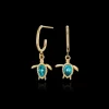 Boucles D'oreilles^PAUL HEWITT Turtle Aquamarine Hoops