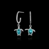 Boucles D'oreilles^PAUL HEWITT Turtle Aquamarine Hoops