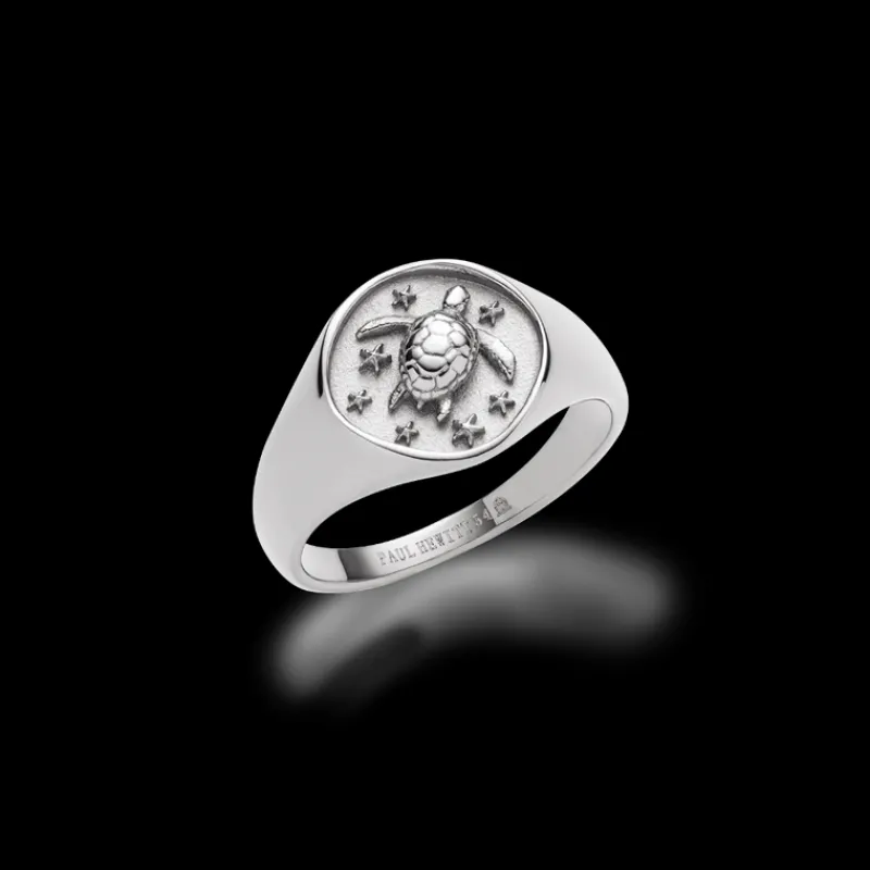 Anneaux^PAUL HEWITT Turtle Signet Bague