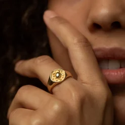 Anneaux^PAUL HEWITT Turtle Signet Bague