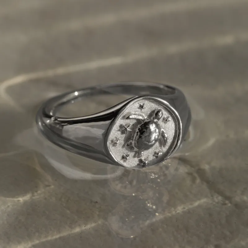 Anneaux^PAUL HEWITT Turtle Signet Bague