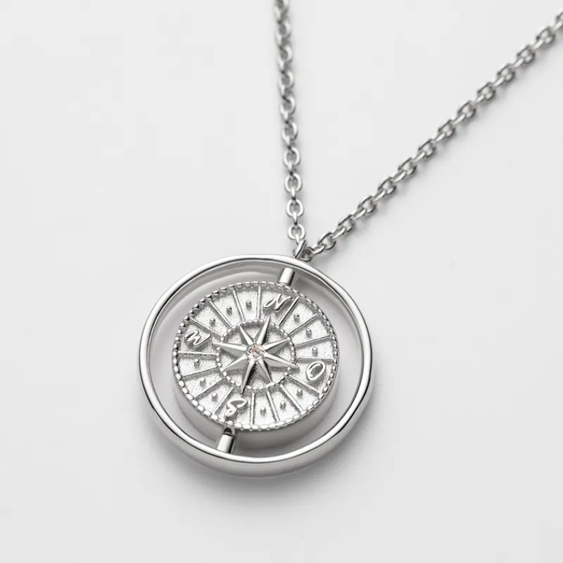Bijoux Avec Gravure | Colliers^PAUL HEWITT Windrose Twister Collier